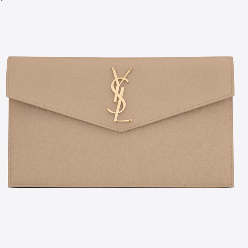UPTOWN POUCH IN GRAIN DE POUDRE EMBOSSED LEATHER